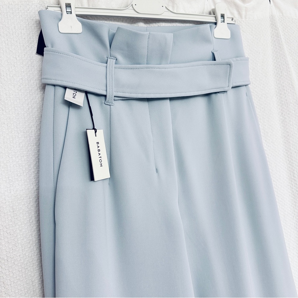 Babaton Baby Blue Wide Leg High-Waisted Cream Pants - Picture 5 of 15
